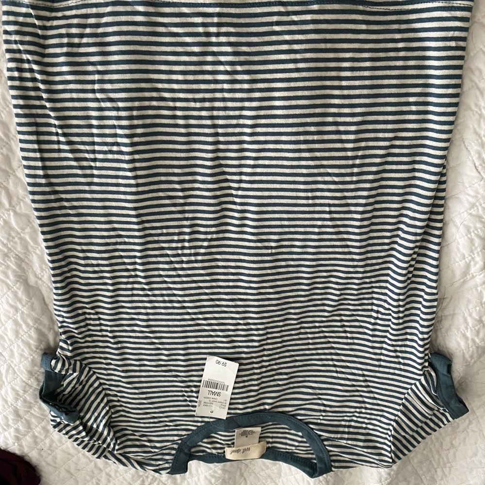 green and white t-shirt from wet seal